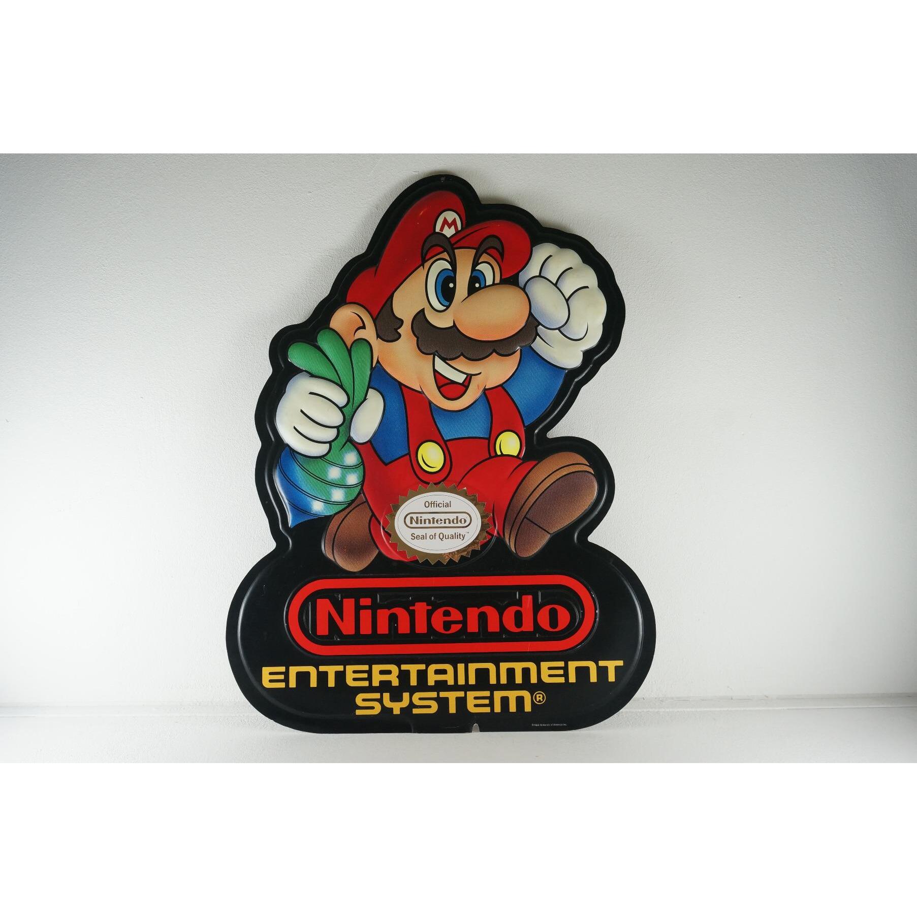 Super Mario Double sided Sign Wall Art Man Cave (NES) kopen - €495