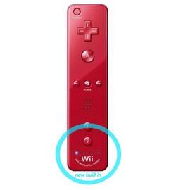 Controller Origineel Wii / Wii U - Motion Plus Rood - Nintendo