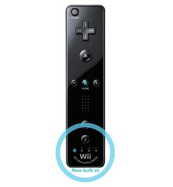 Controller Origineel Wii / Wii U - Motion Plus Zwart - Nintendo