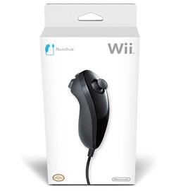 Nunchuk Zwart - Nintendo - Compleet in Doosje
