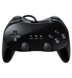 Classic Controller Wii Pro Zwart - Third Party