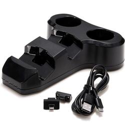 Oplaadstation Voor 2 Controllers en 2 Move Controllers - Third Party