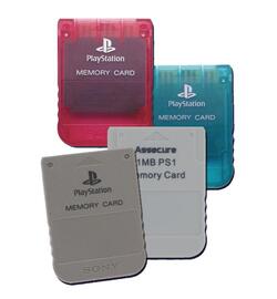 1MB Memory Card (PS1) - Verschillende kleuren