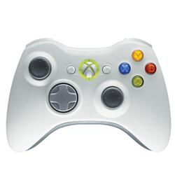 Xbox 360 Controller Wireless - Wit met Custom Zwarte Achterkant - Microsoft (origineel)