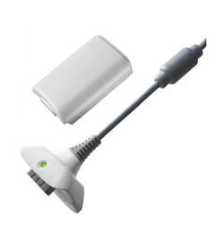 Play & Charge + Accu - Wit - Third Party (NIEUW)