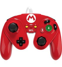 PDP Gaming Super Smash Bros Controller - Mario Rood - Wii U + Wii