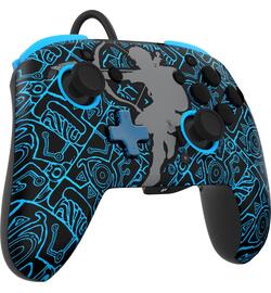 PDP Rematch - Wired Nintendo Switch Controller - Glow in the Dark - Zelda Sheikah Shoot
