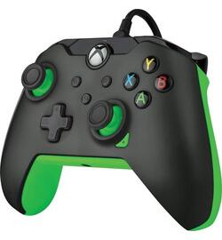Xbox Series Controller Wired - Neon Black (Zwart/Groen) - PDP Gaming