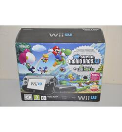 WiiU Premium 32GB Zwart + Mario & Luigi (BOXED)