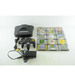 Nintend 64 Console with 15 games JP