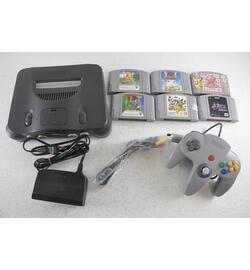 Nintendo 64 Set with 6 games Japan Zelda,Kirby