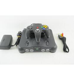 Nintendo 64 Standard Charcoal Console - Japanese