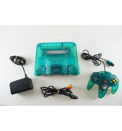 Nintendo 64 Console Clear Blue japan