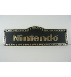 Nintendo Gold Sign Original from the 80,s
