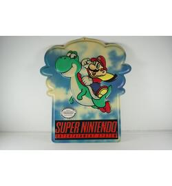Vintage Super Nintendo M80Y Mario Yoshi Store Display Promotional Sign