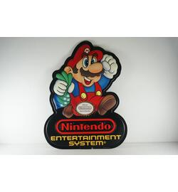 Super Mario Double sided Sign Wall Art Man Cave