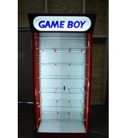 Nintendo Gameboy Red Steel Store Cabinet Display Pick Up Only