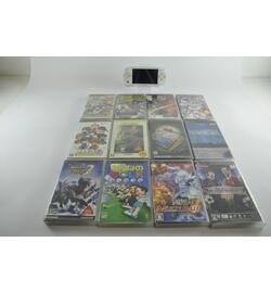 Playstation Portable White Console With 12 Games