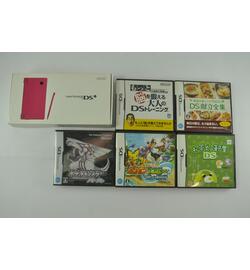 DSi Pink Console Boxed With 5 Games