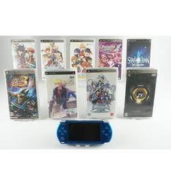 Playstation Portable Console Blue With 9 Games JP