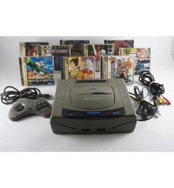 Saturn Console With 9 Games