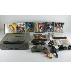 Saturn Console Grey With 9 Games JP