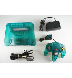 Nintendo 64 Console Aqua Blue JP