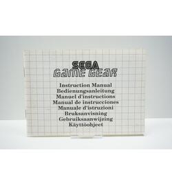 Sega Game Gear Instruction Manual