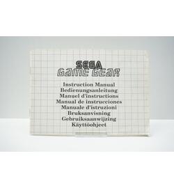 Sega Game Gear Instruction Manual
