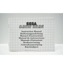 Sega Game Gear Instruction Manual