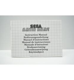 Sega Game Gear Instruction Manual