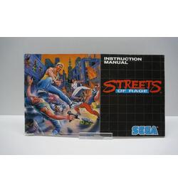 Streets Of Rage Instruction Manual