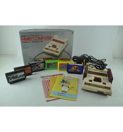 Famicom Console Boxed With 6 Games