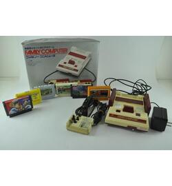 Famicom Console Boxed With 6 Games