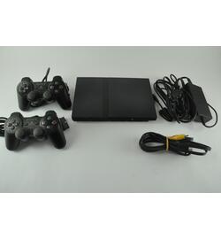 Playstation 2 Slim With 2 Controllers