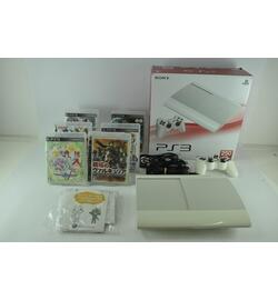 Sony Playstation 3 White Console Japanese (6 Games)