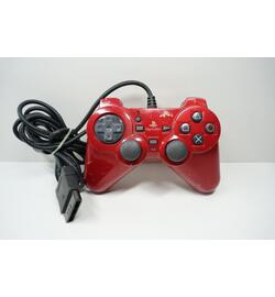 Fujiwork Controller for Playstation 2 Metallic Red