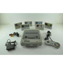 Super Nintendo With 6 Games