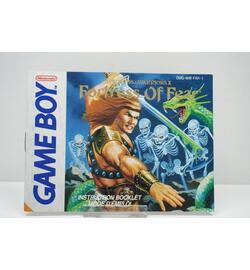 Game Boy Wizards and Warrios X Fotress of Fear Manual