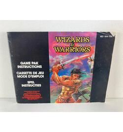 Nes Manual Wizzars & Warriors FRA