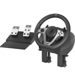 Genesis Seaborg 400 - Zwart / Zilver - Racestuur - PS4, PS3, Xbox One, Xbox 360, Switch