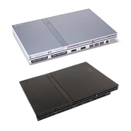PS2 Console Slim - Zwart / Zilver
