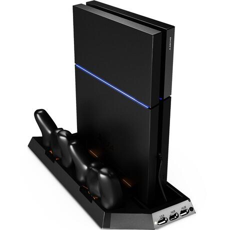 Verticale Charging Stand met ingebouwde koeler en USB hub