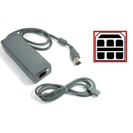 Xbox 360 Arcade, Premium & Elite Adapter / Kabel voor stroom - 8-pins Aansluiting - Microsoft