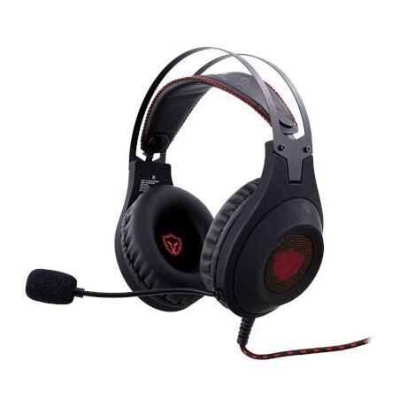 Battletron LED Headset Zwart Rood