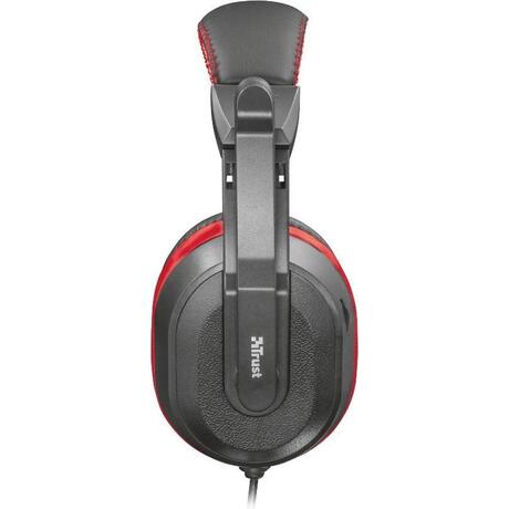 Trust Ziva Headset - Zwart/Rood