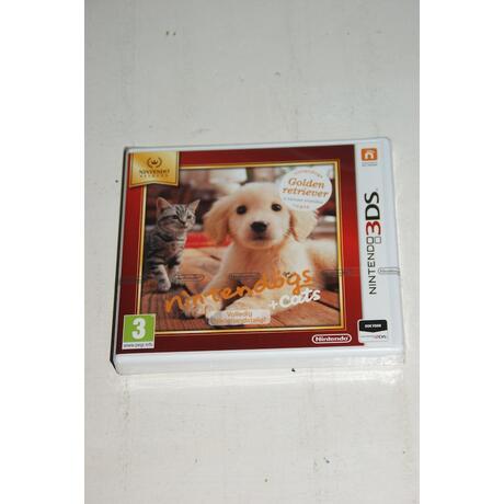 Nintendogs + Cats Golden Retriever & nieuwe vrienden - Nintendo Selects - NIEUW in seal