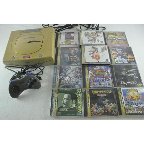 Sega Saturn Console Set with 12 games Japan