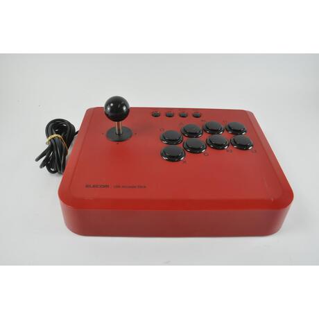 Elecom PS3 USB Arcade Stick 10 button fire featured Red