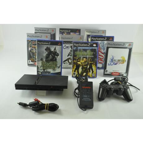 Sony Playstation 2 Console (9 Games)